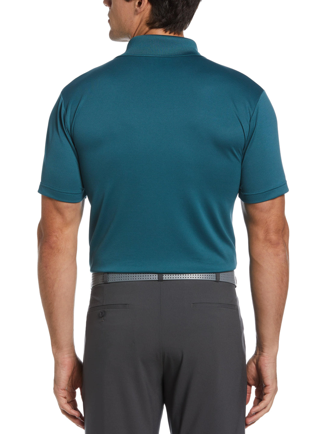 Airflux Solid Mesh Golf Polo (Green Heron) 