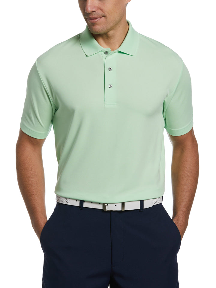 Airflux Solid Mesh Golf Polo (Patina Green) 