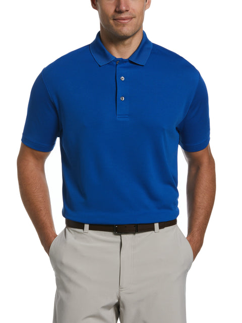 Airflux Solid Mesh Golf Polo (Nautical Blue) 
