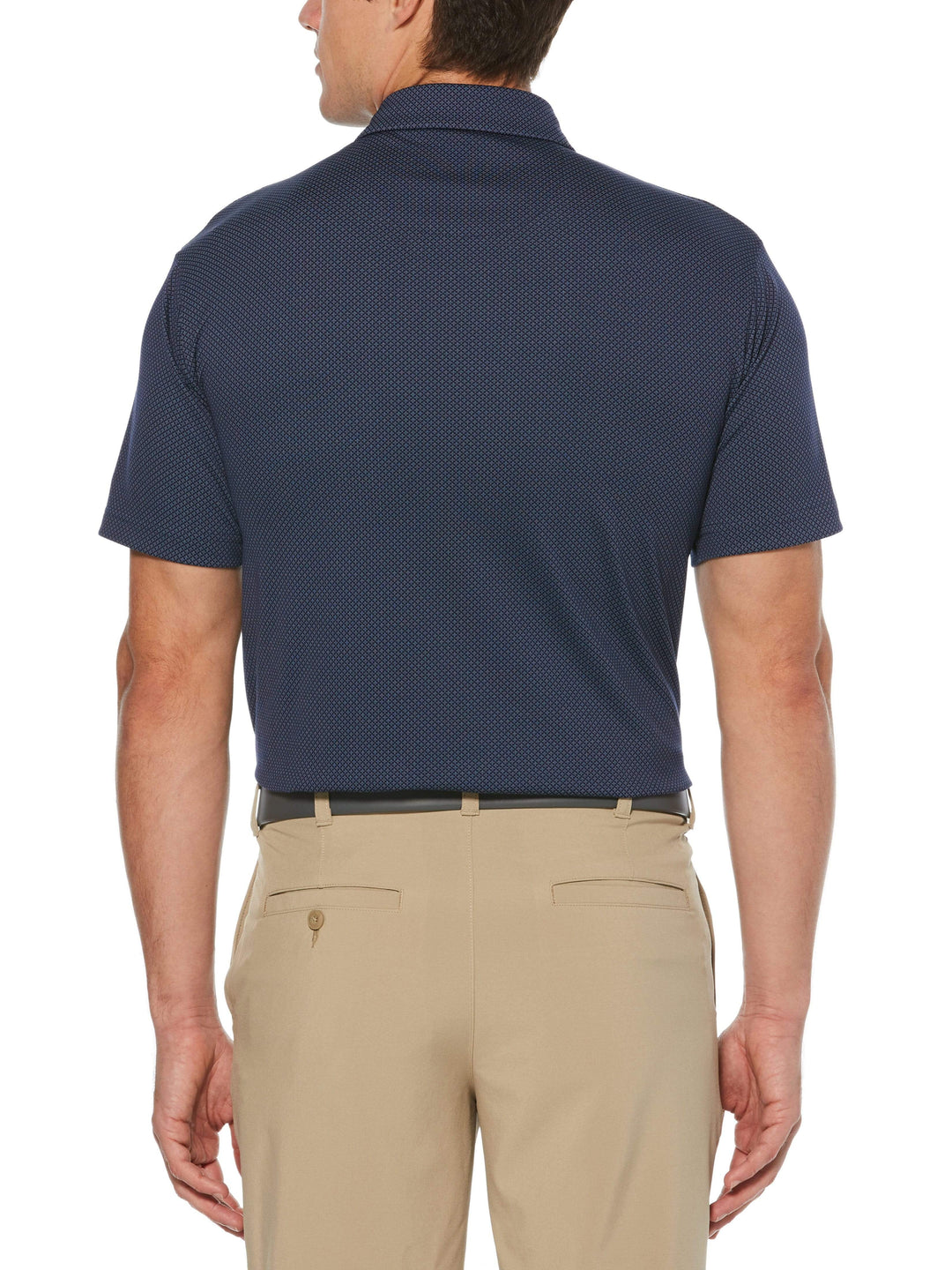 Men's All Over Mini Diamon Jacquard Polo
