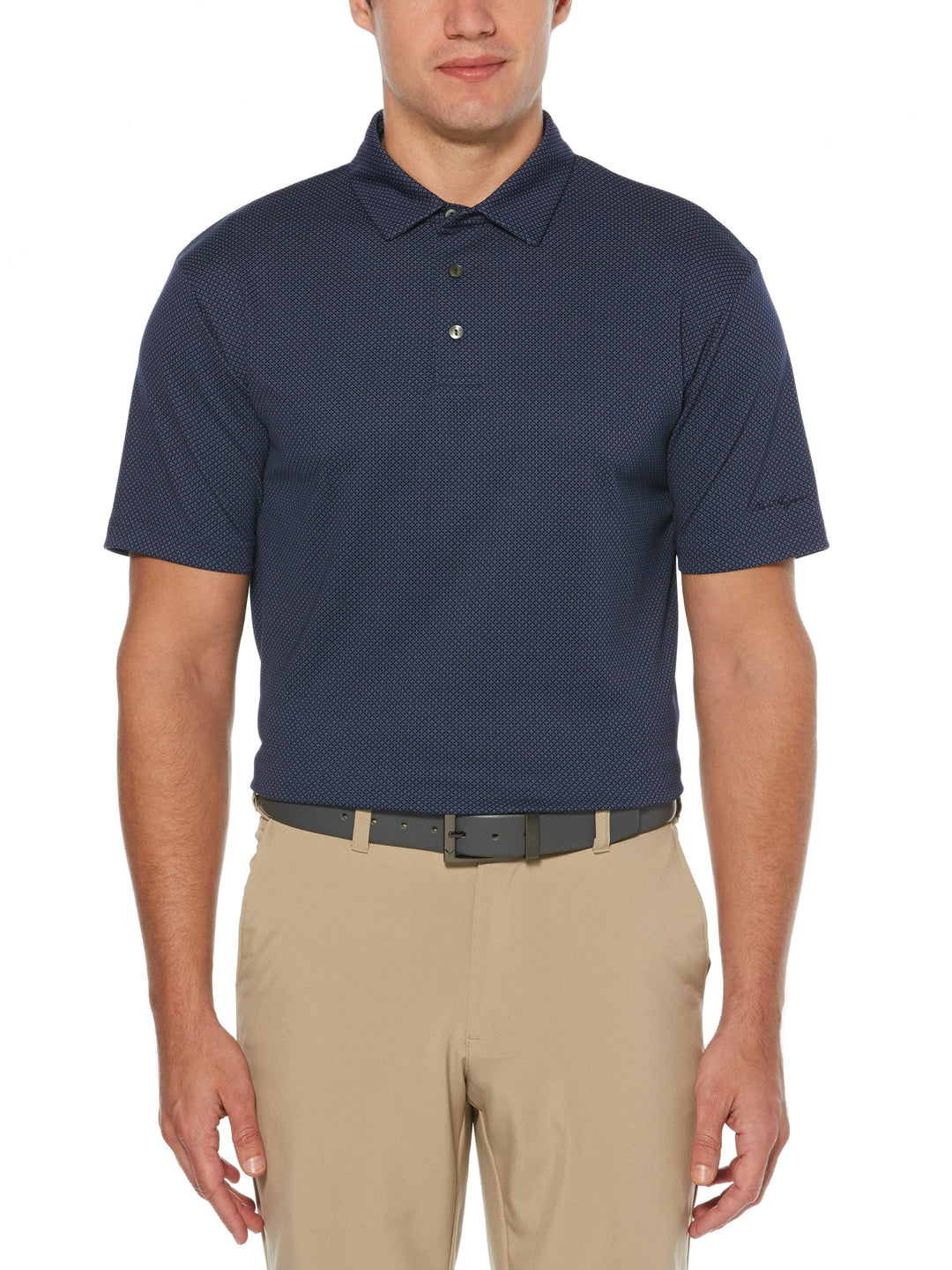 Men's All Over Mini Diamon Jacquard Polo