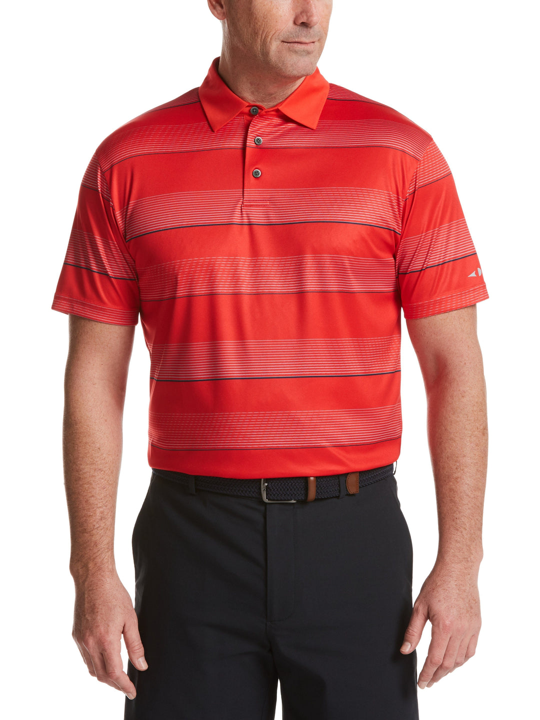 Men's All Over Stripe Polo