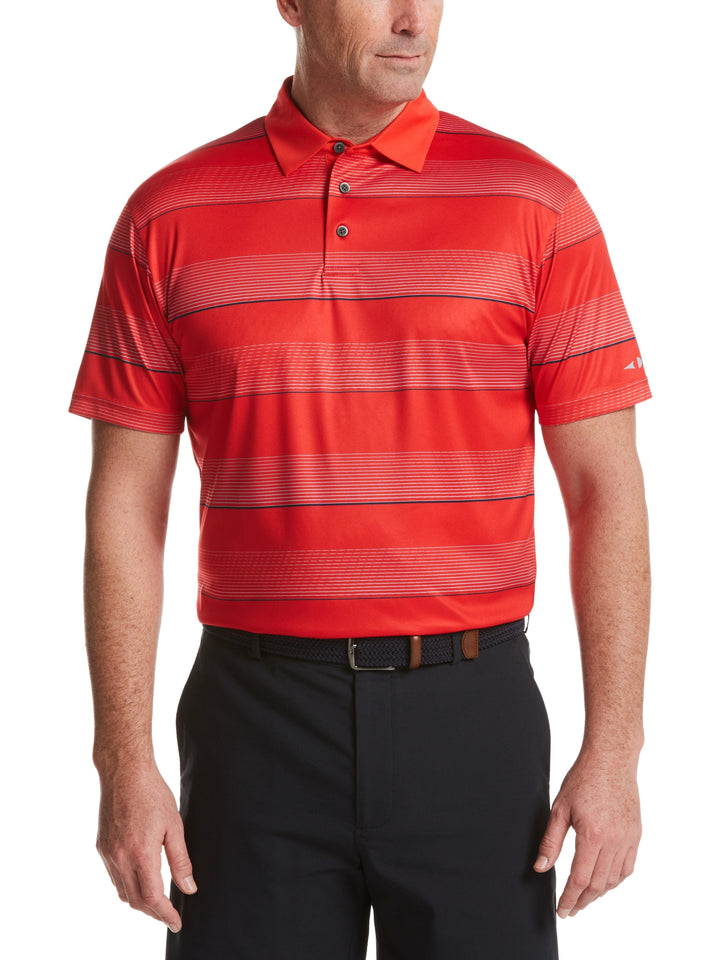 Men's All Over Stripe Polo