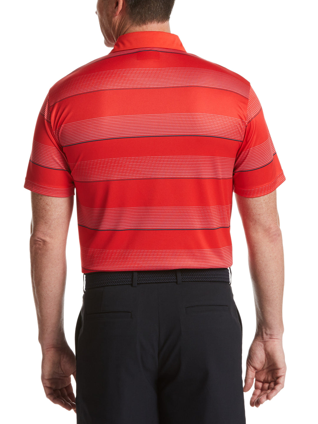 Men's All Over Stripe Polo