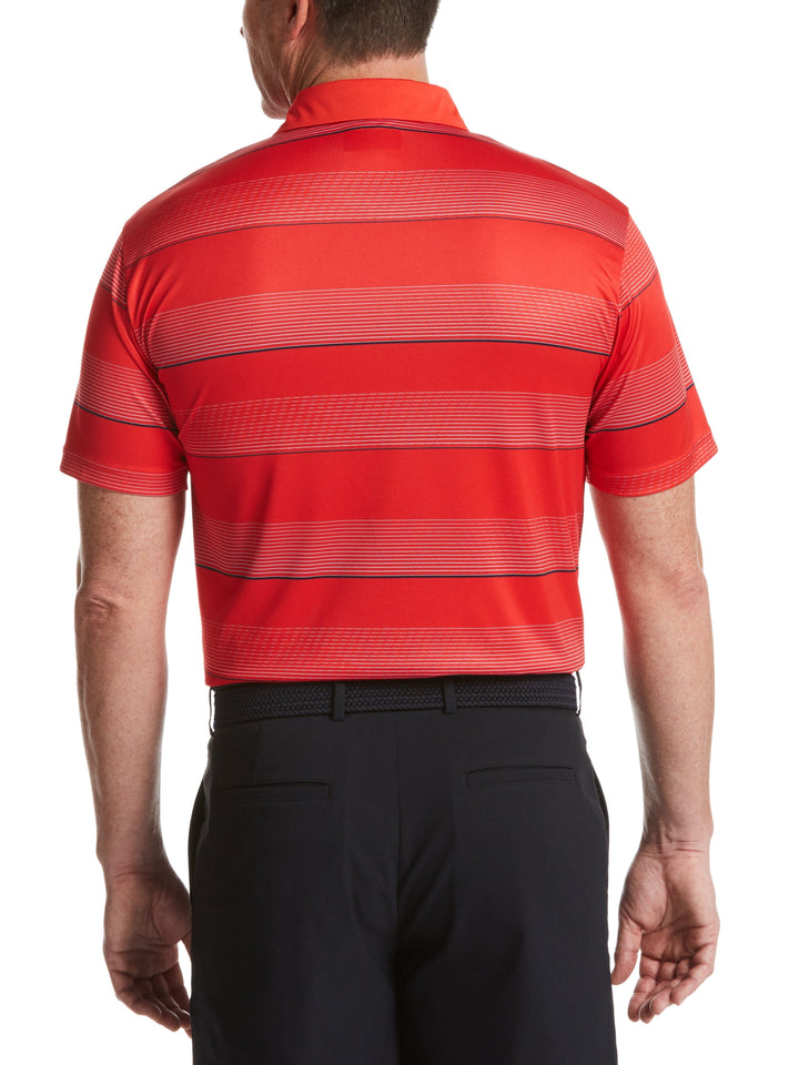 Men's All Over Stripe Polo