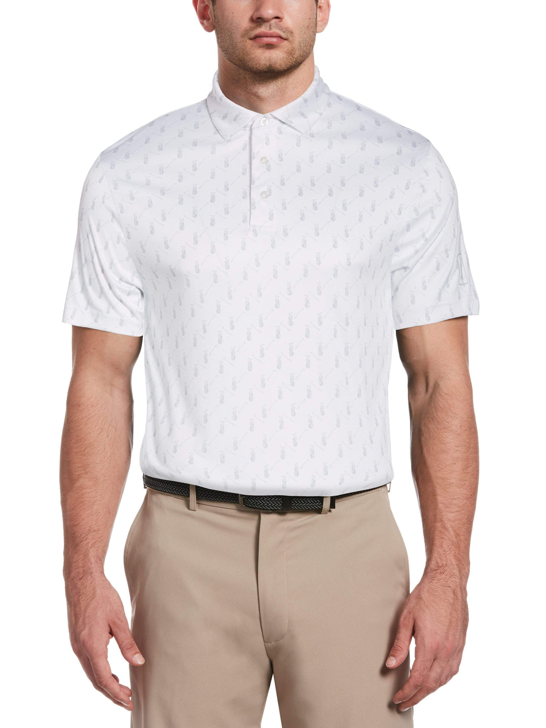 Men's Allover Conversational Golf Print Polo