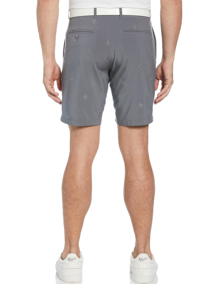 Men's Allover Embroidered Pete 9" Golf Short