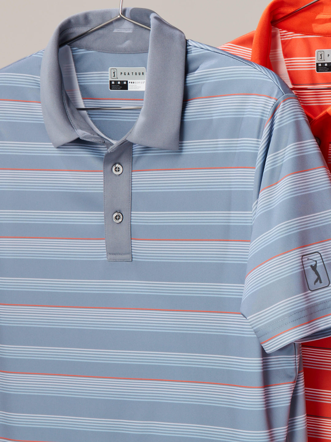 Men's Allover Energy Stripe Golf Polo