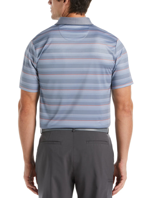 Allover Energy Stripe Golf Polo (Tradewinds) 