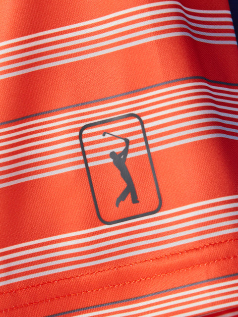 Men's Allover Energy Stripe Golf Polo
