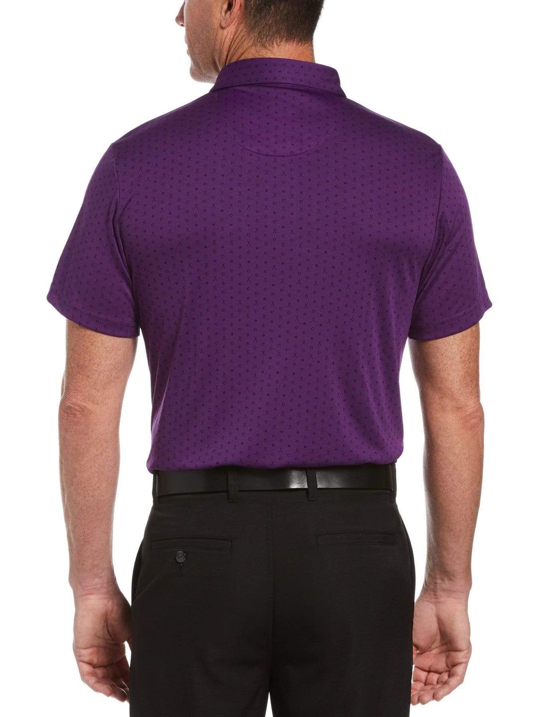 Men's Allover Golf Conversational Print Golf Polo