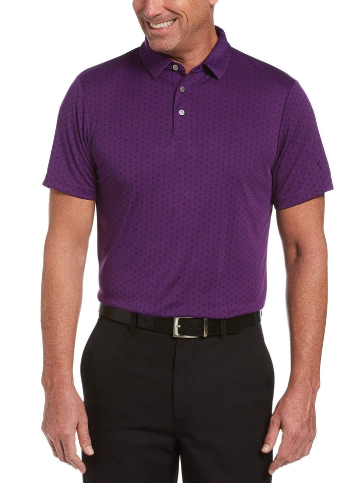 Men's Allover Golf Conversational Print Golf Polo