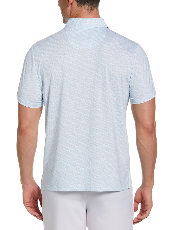 Men's Allover Tennis Ball Print Performance Tennis Polo