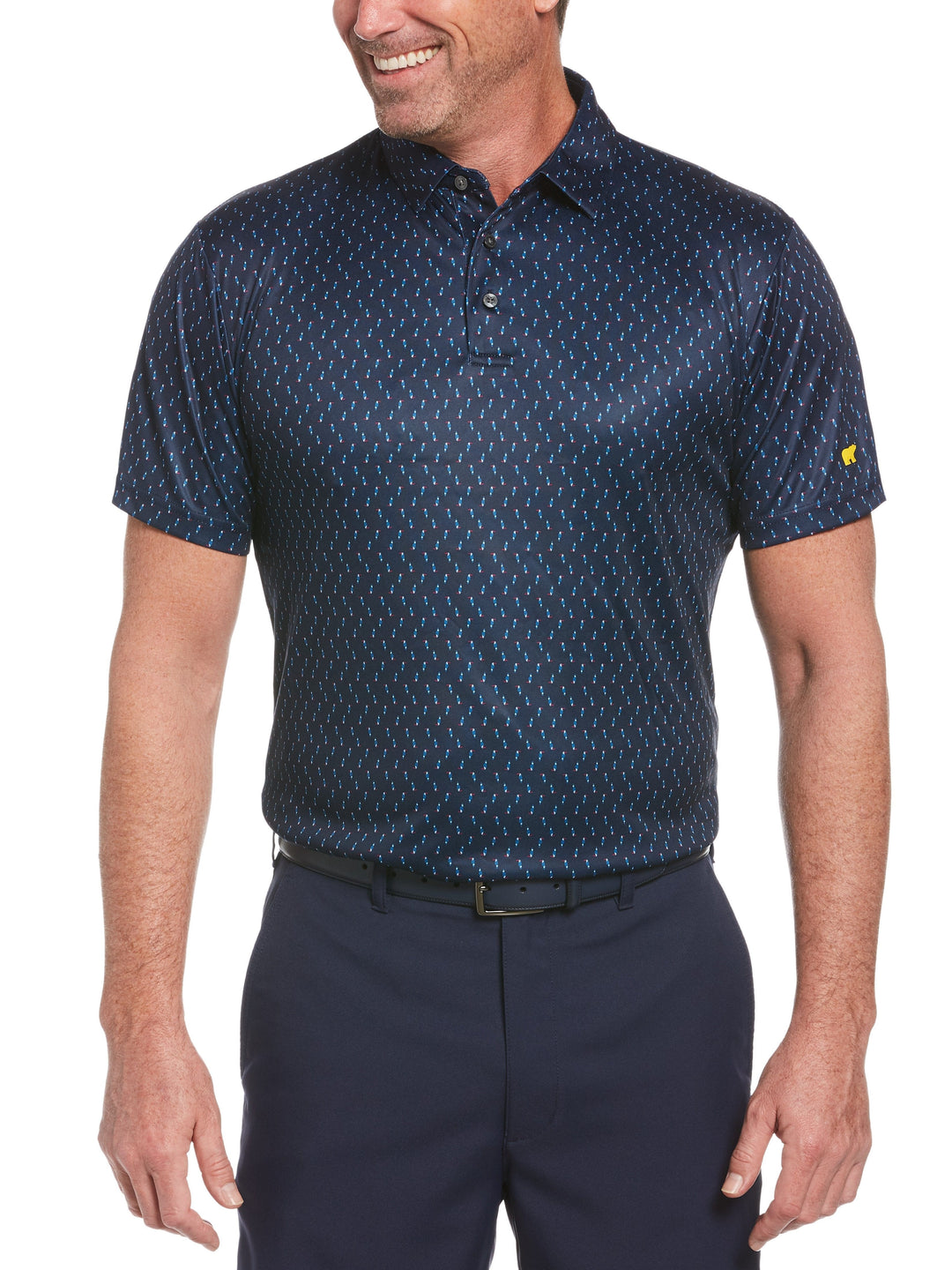 Men's Allover Toucan Print Golf Polo