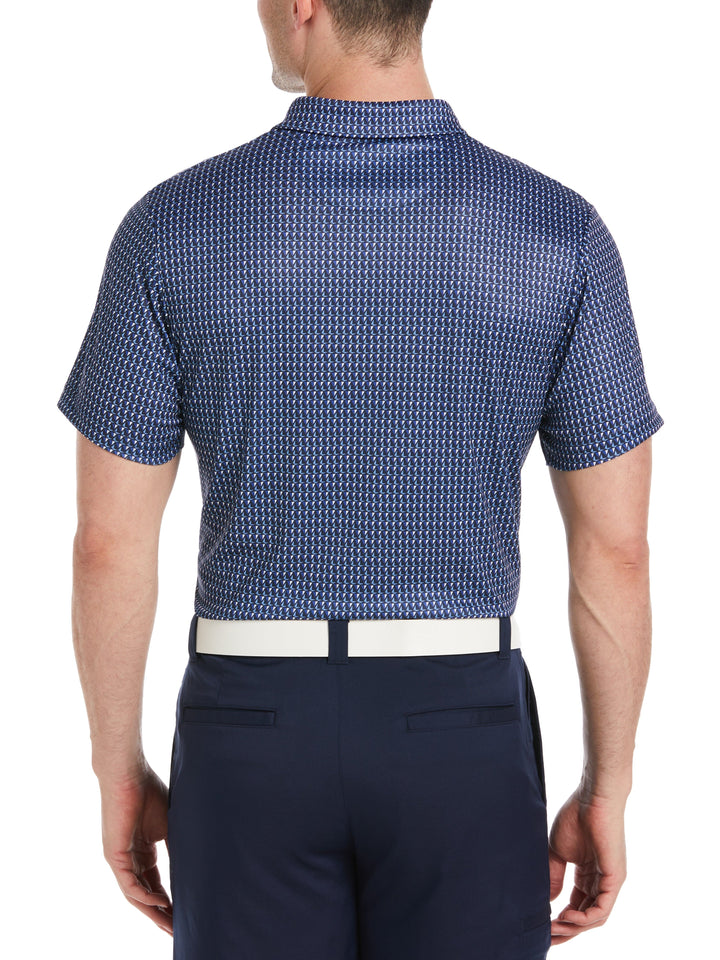 Men's Americana Boats Print Golf Polo