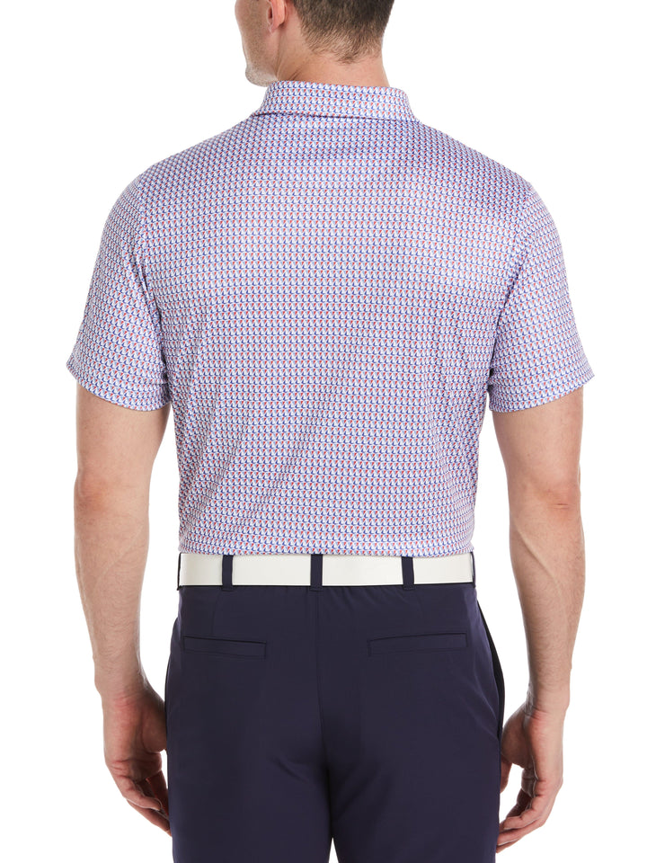 Men's Americana Boats Print Golf Polo