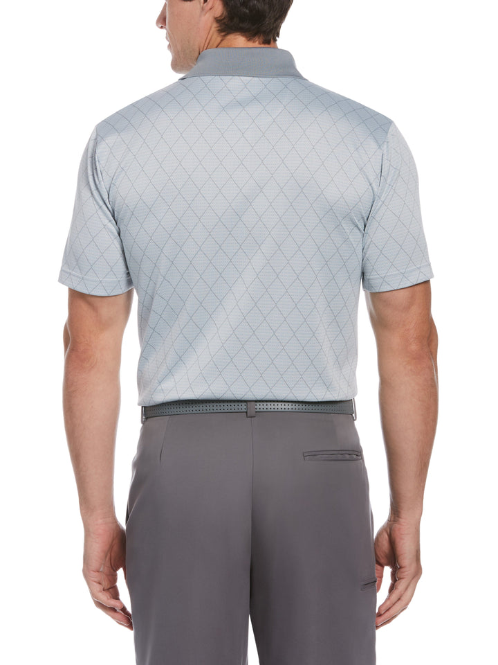 Men's Argyle Jacquard Golf Polo