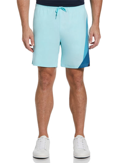 Men's Asymetric Print Performance 7" Tennis Short