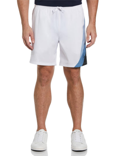 Men's Asymetric Print Performance 7" Tennis Short