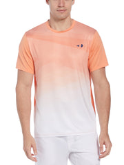 Asymetrical Texture Printed Tennis Tee (Candied Yams) 
