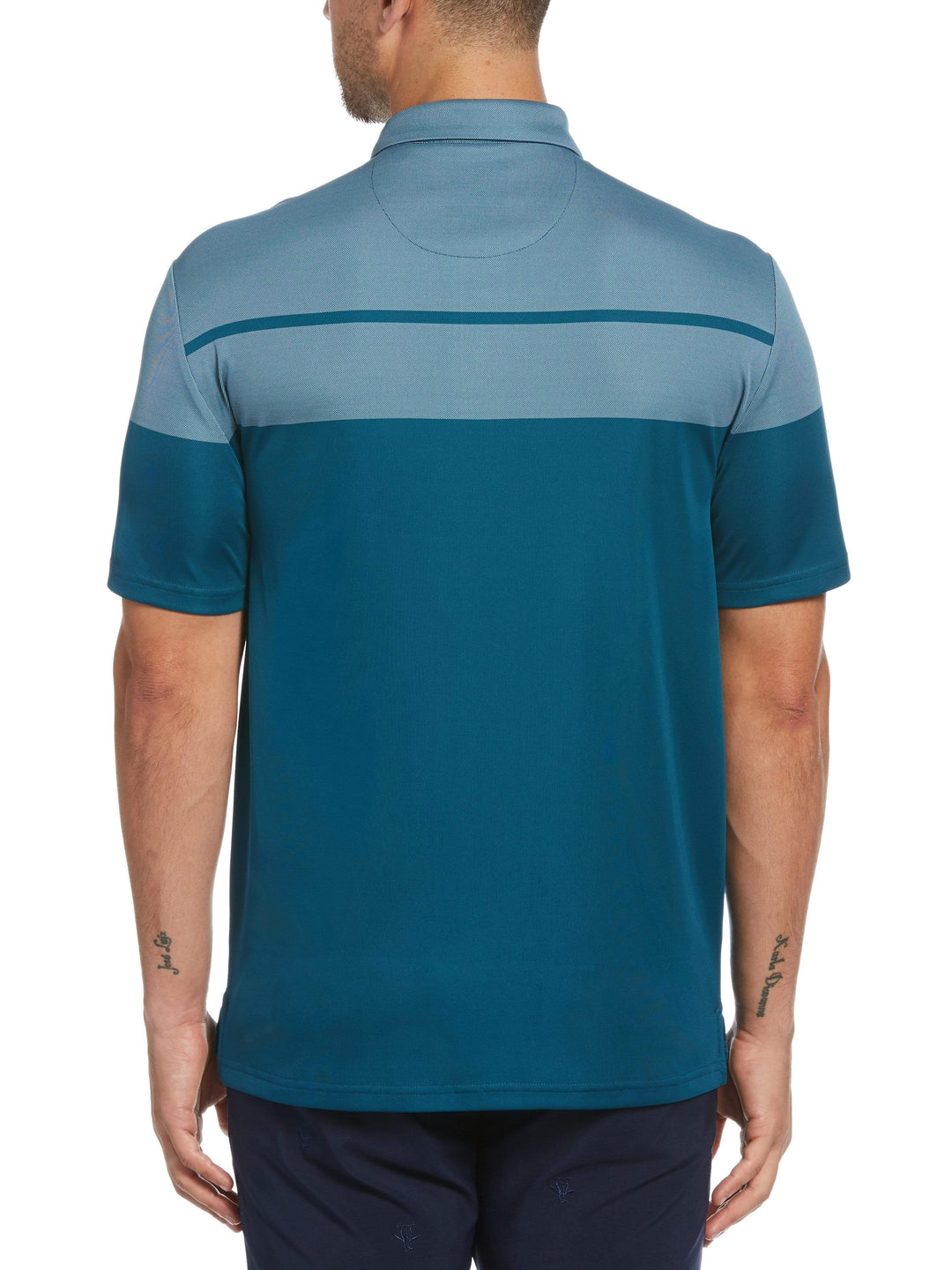Men's Birdseye Block Golf Polo