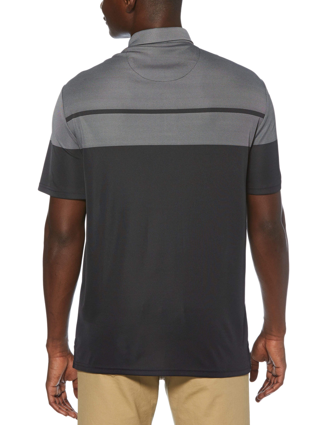 Men's Birdseye Block Golf Polo