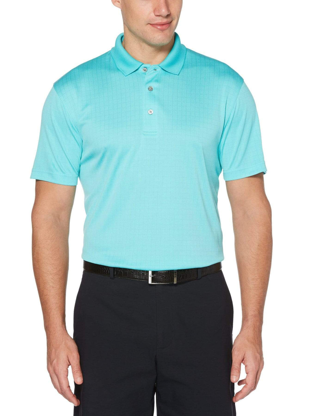 Men's Birdseye Mini Box Print Polo