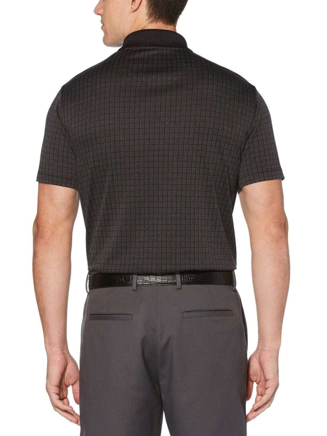 Men's Birdseye Mini Box Print Polo