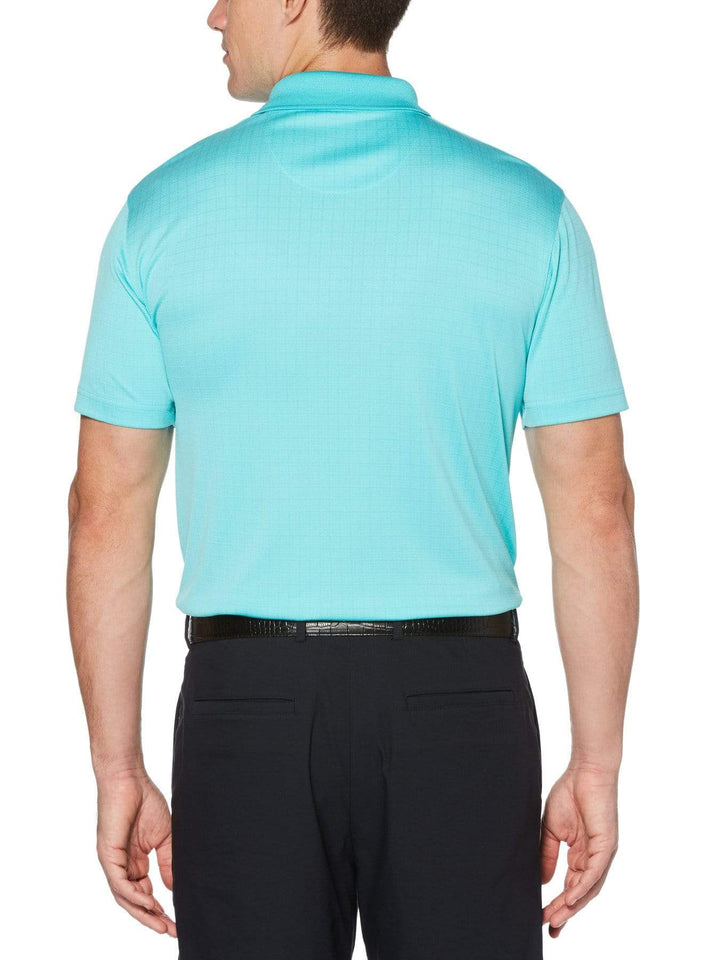 Men's Birdseye Mini Box Print Polo