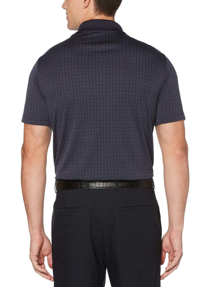Men's Birdseye Mini Box Print Polo