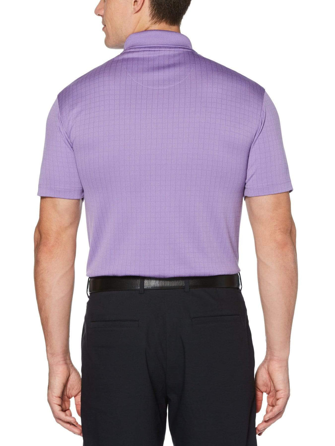 Men's Birdseye Mini Box Print Polo