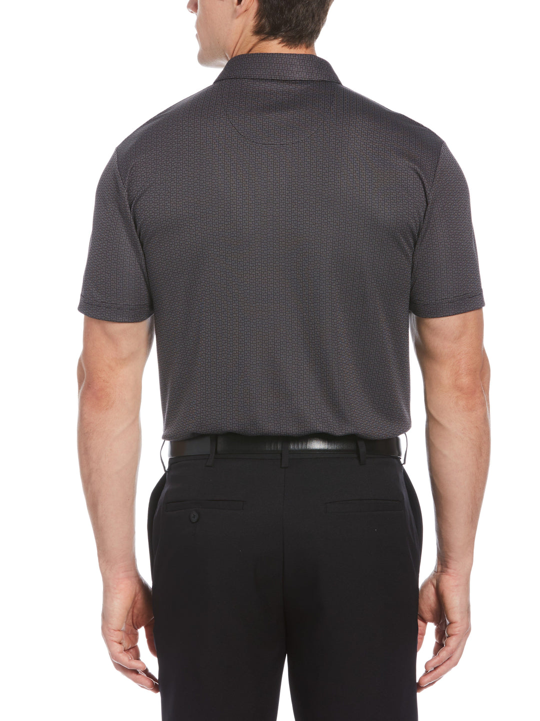 Birdseye Print Golf Polo (Caviar) 