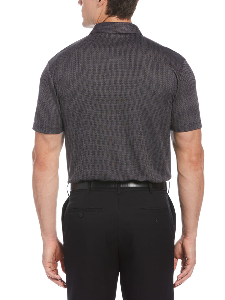 Birdseye Print Golf Polo (Caviar) 