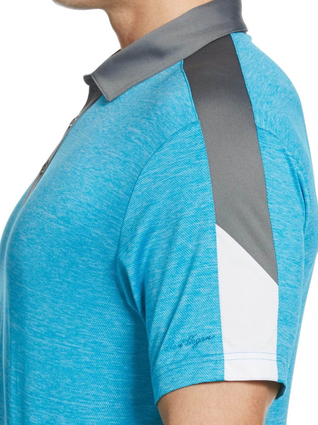 Men's Block Heather Polo