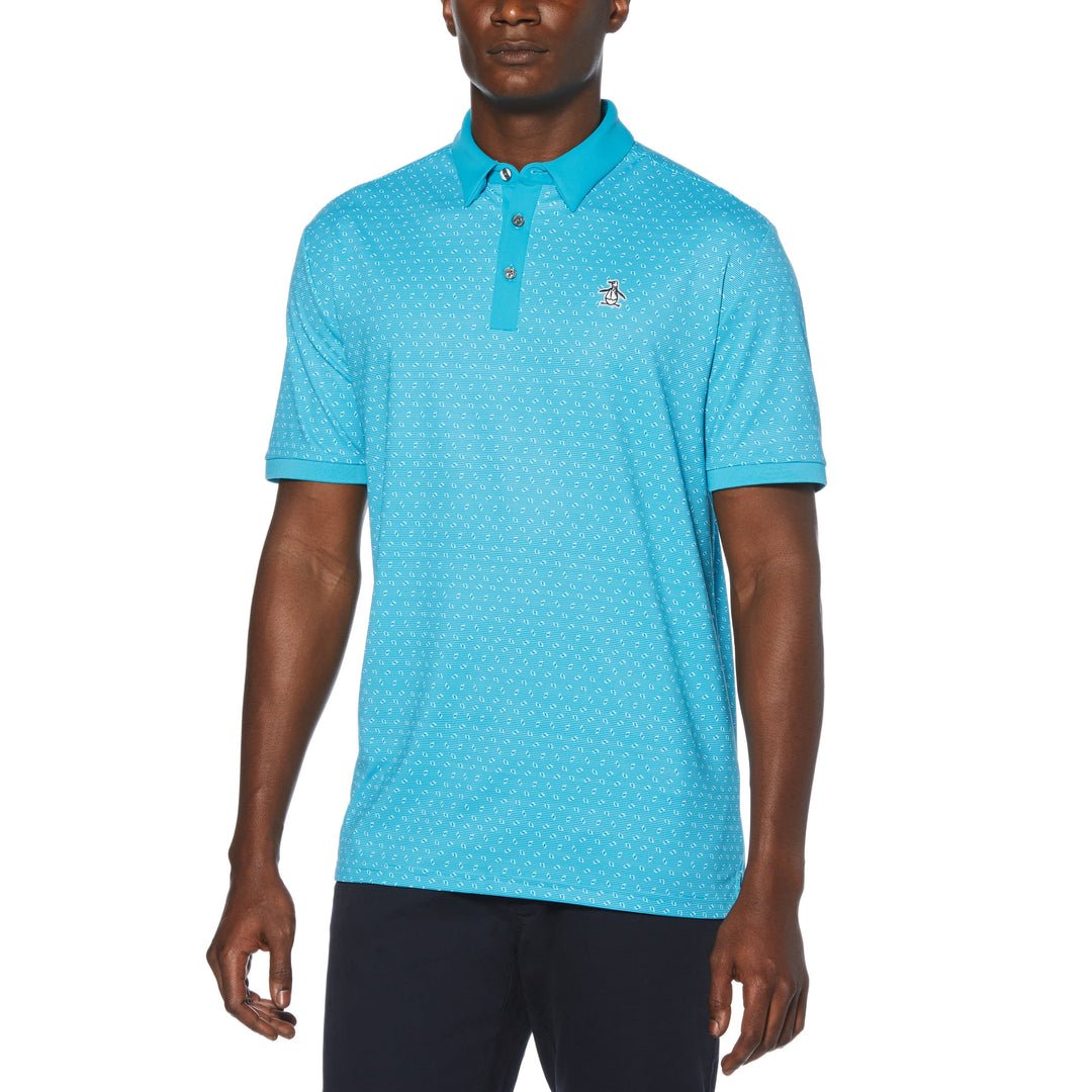 Bow-Tie Dobby Golf Polo (Caribbean Sea) 
