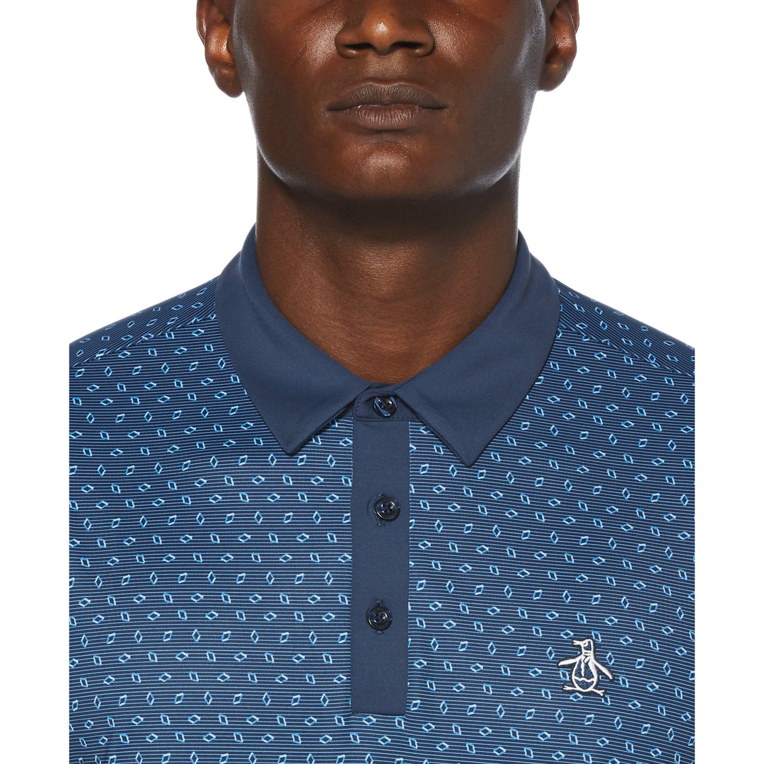 Bow-Tie Dobby Golf Polo (Black Iris) 