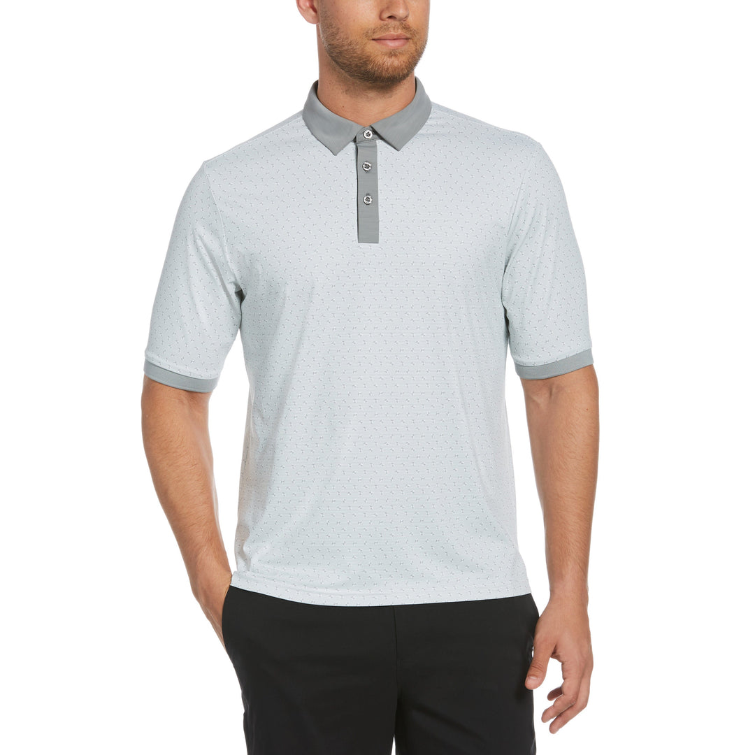 Bow-Tie Dobby Golf Polo (Pearl Blue) 
