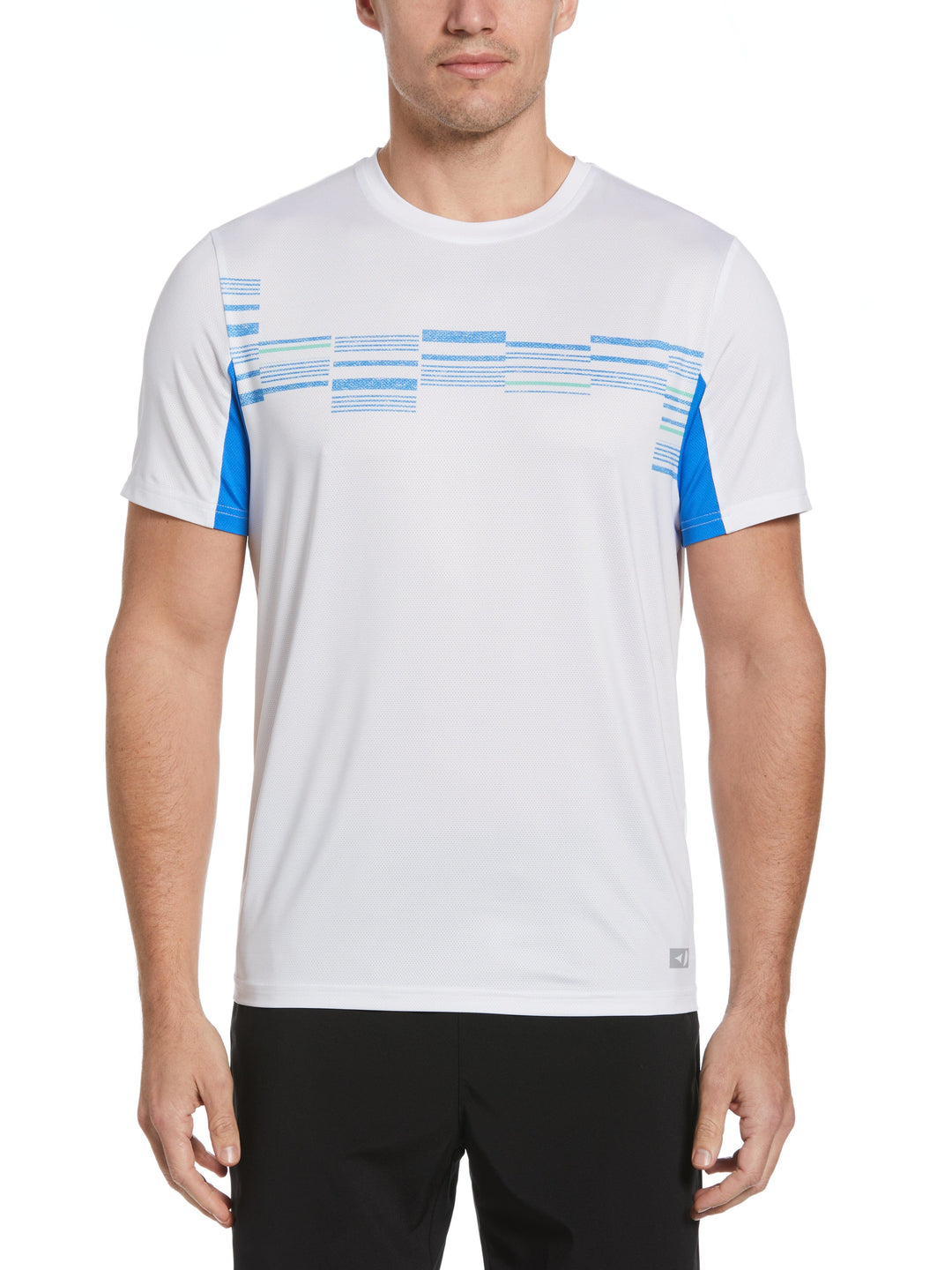 Broken Chest Print Tennis Tee (Bright White) 