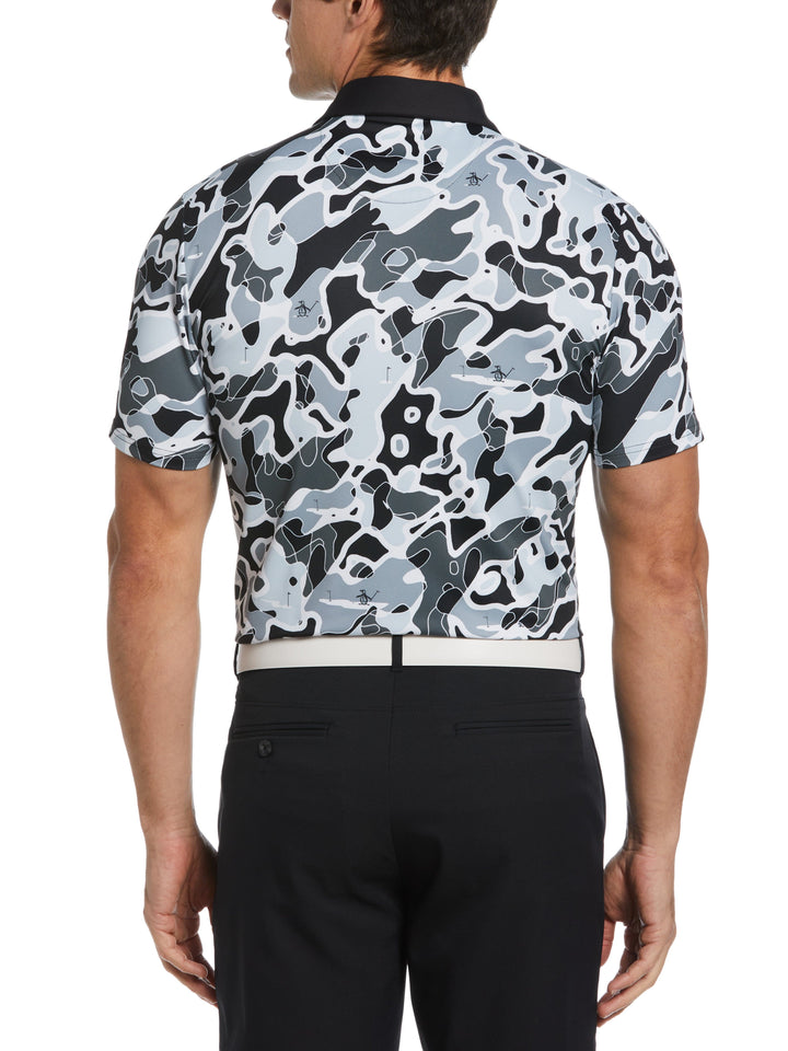 Men's Bunker Print Golf Polo Shirt