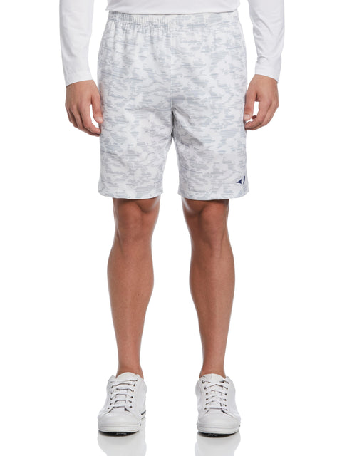 Camo Printed Tennis Short (Bright White) 