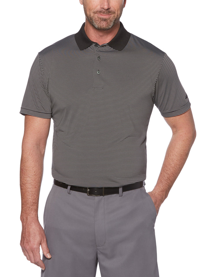 Men's Championship Stripe Polo With Rib Polo