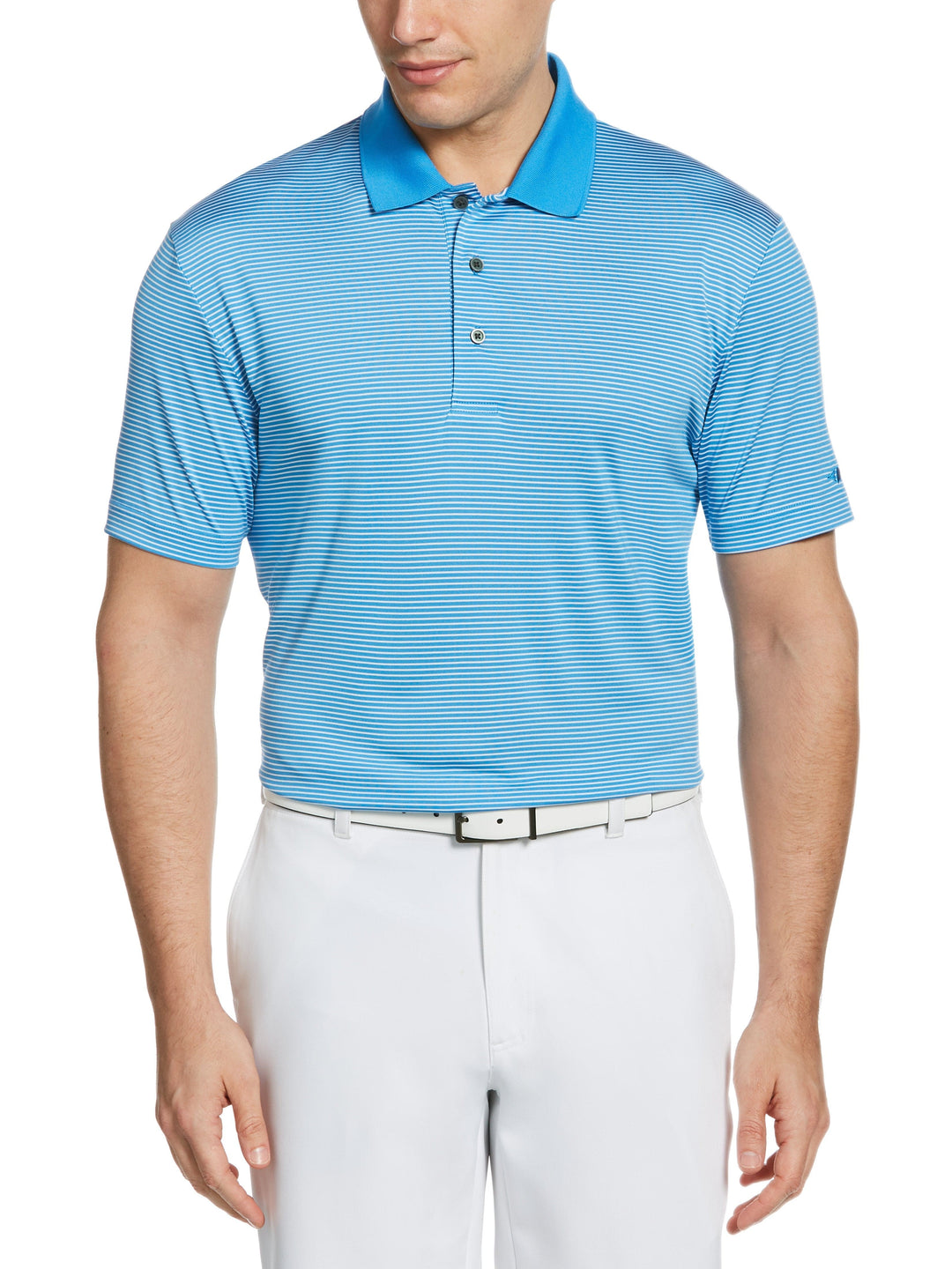 Men's Championship Stripe Polo With Rib Polo