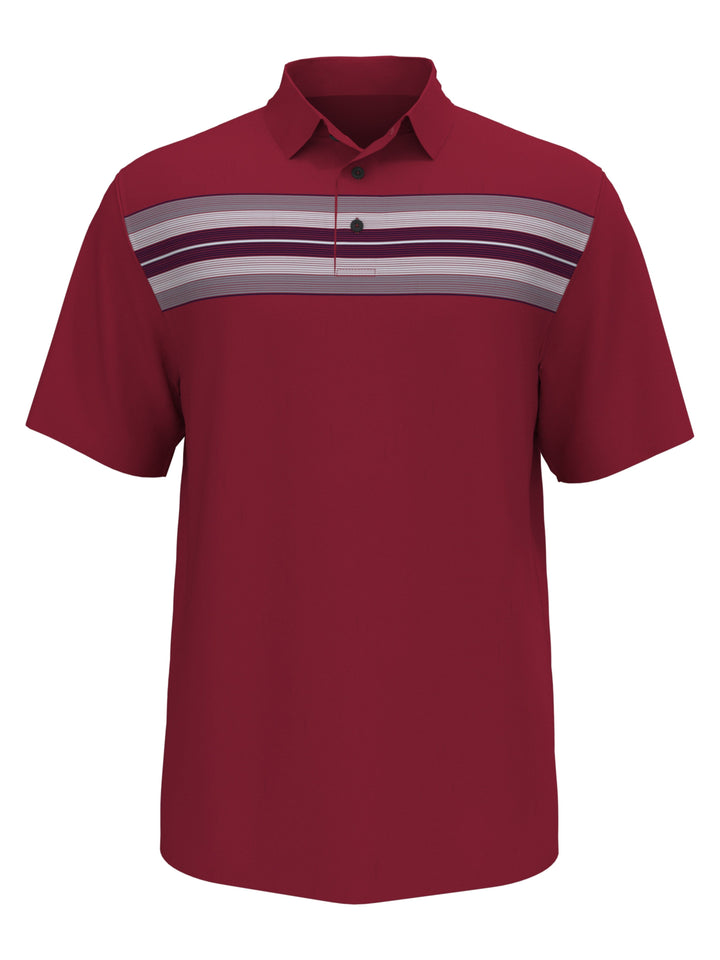 Chest Energy Stripe Polo (Red Bud) 