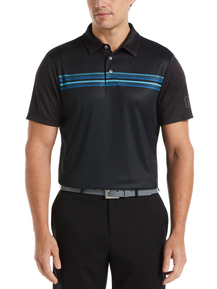 Chest Stripe Golf Polo (Caviar) 