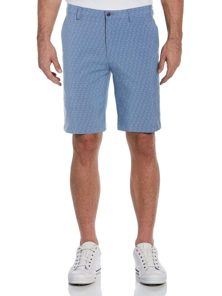 Men's Club Herringbone Print Golf Short