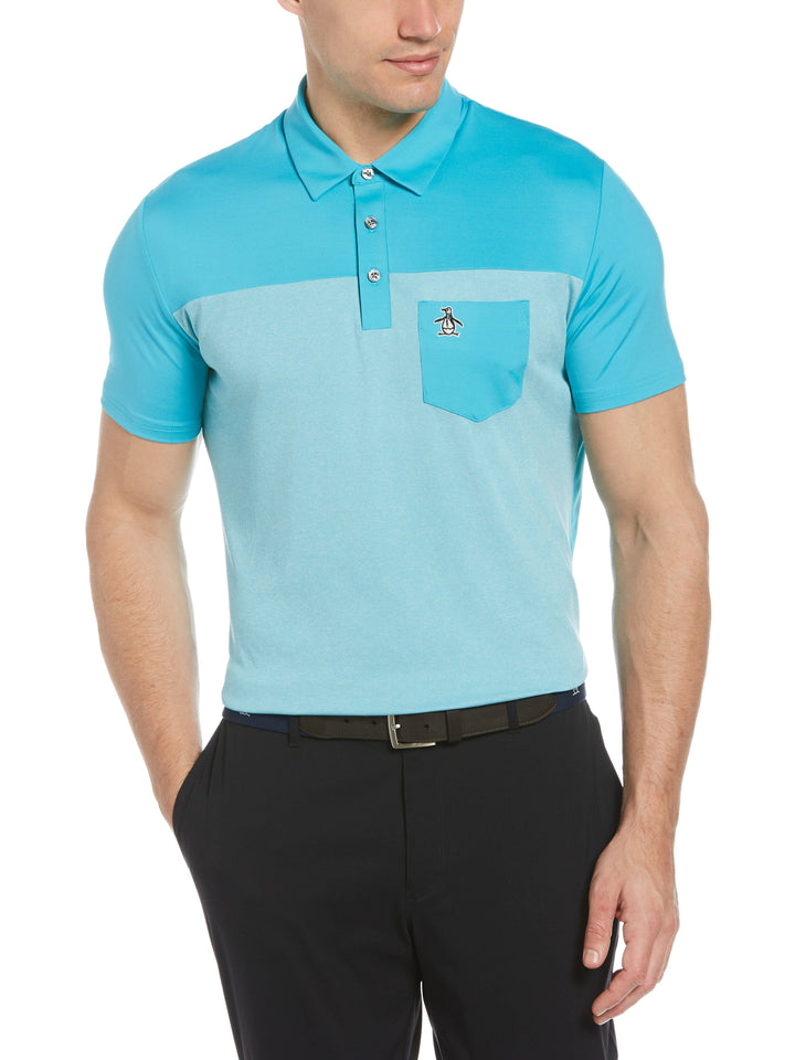 Men's Color Block Golf Polo Shirt