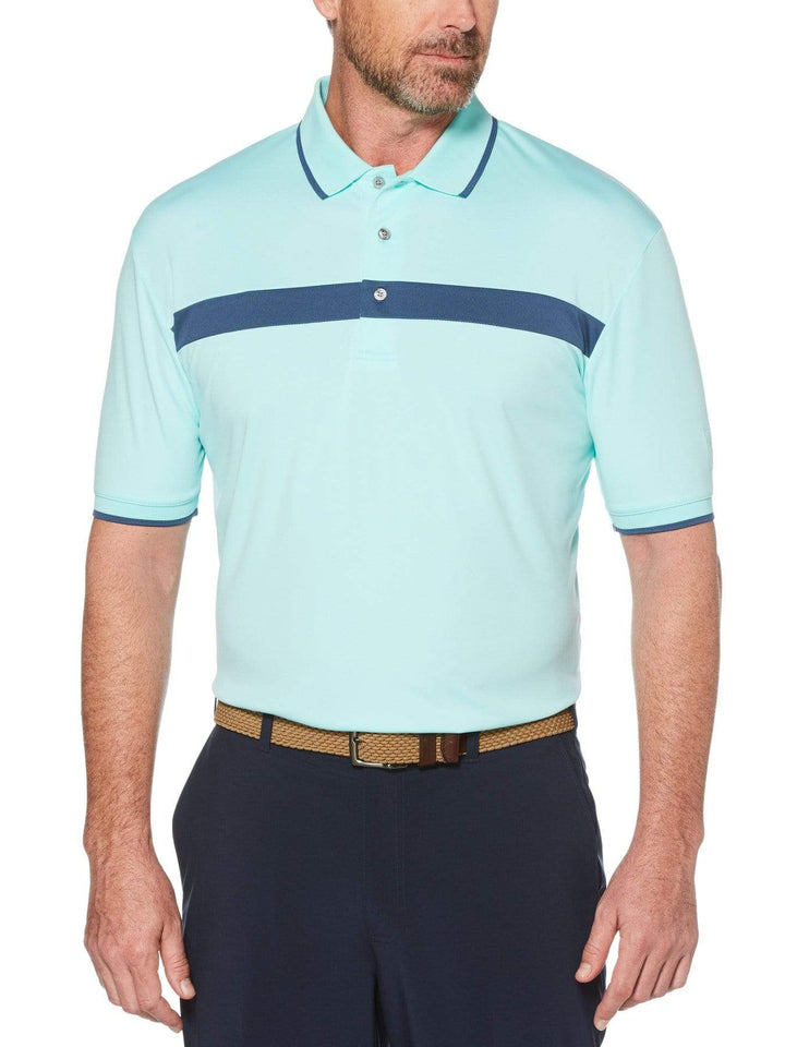 Men's Color Block Short Sleeve Polo