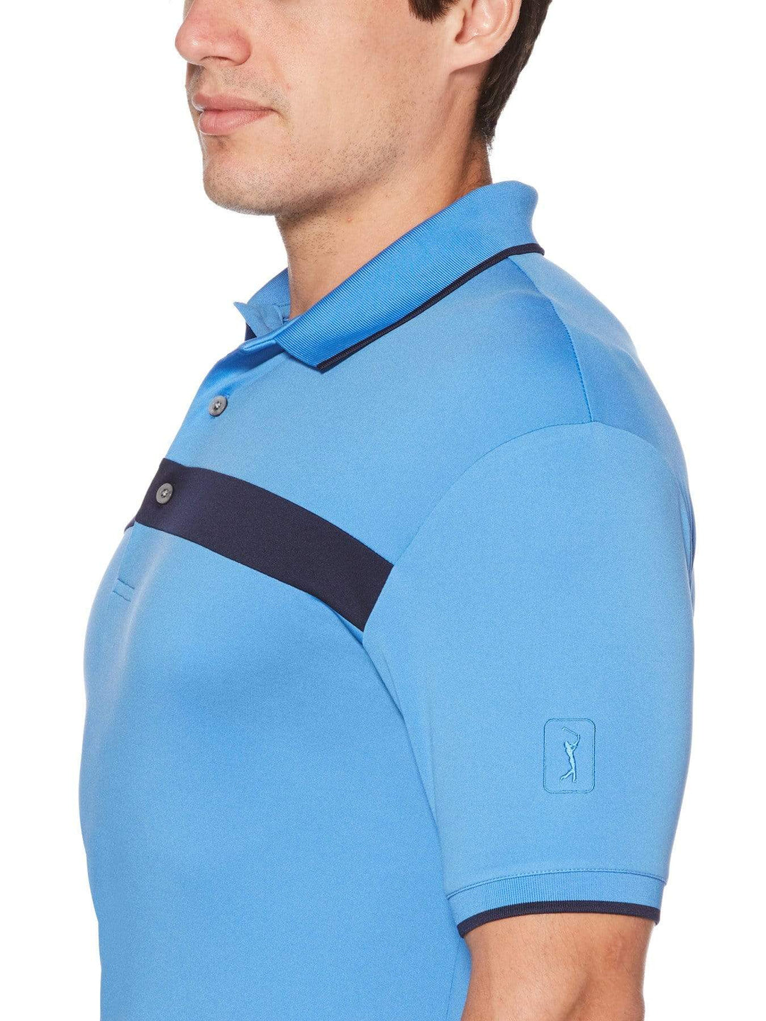 Men's Color Block Short Sleeve Polo