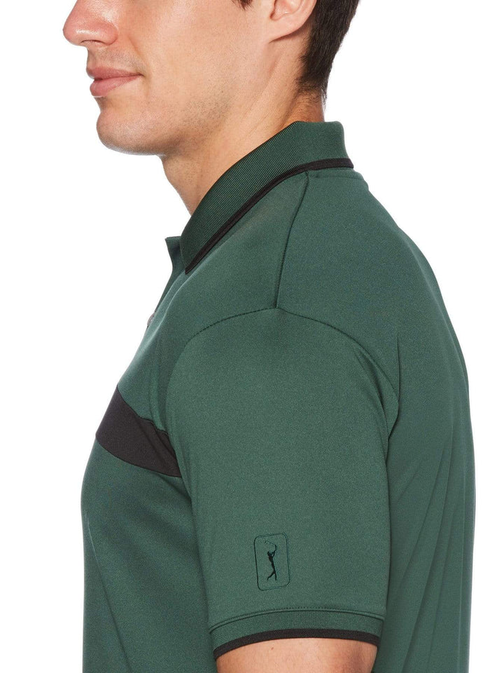 Men's Color Block Short Sleeve Polo