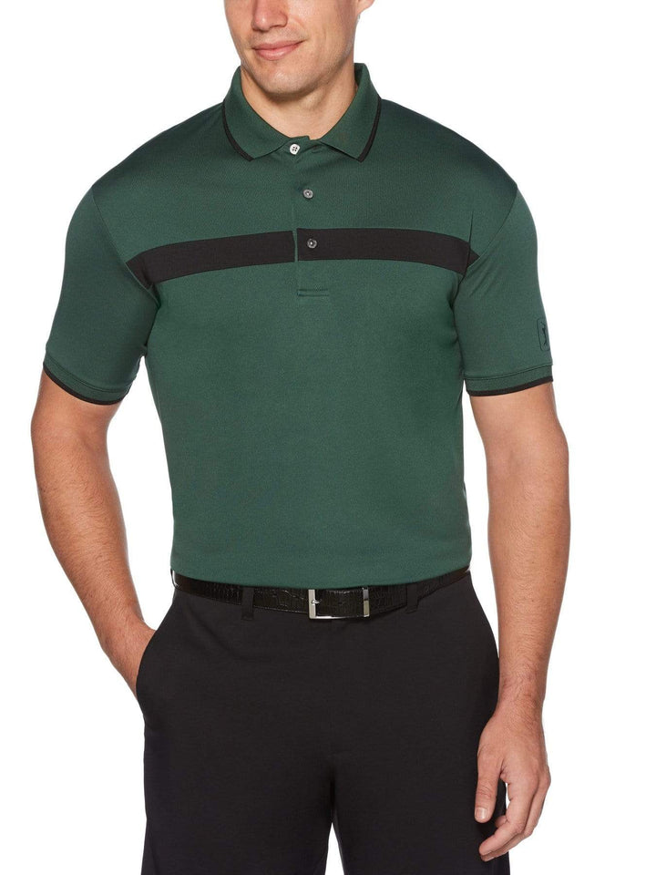 Men's Color Block Short Sleeve Polo